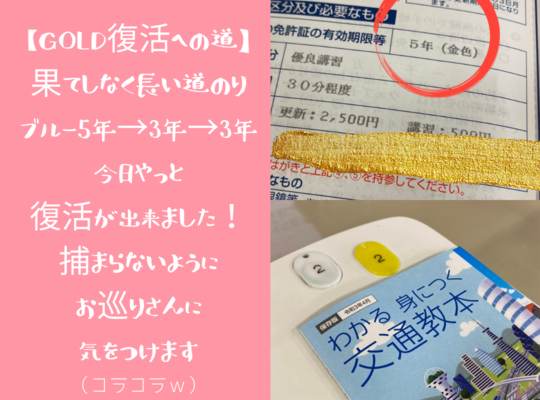 ゴールド免許復活